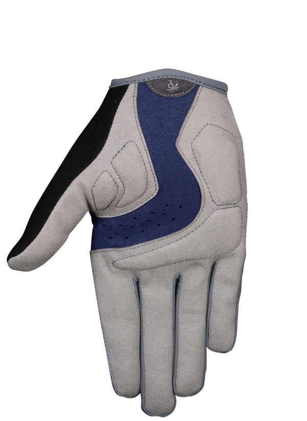 Navy Grey Full Length Glove